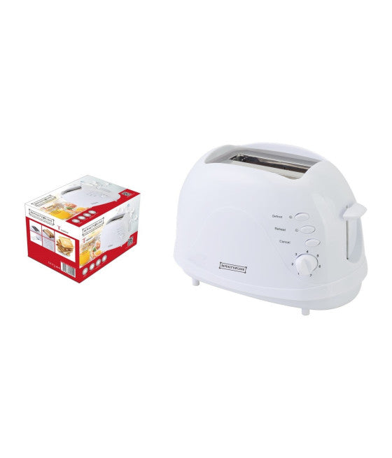 2-SCHEIBEN-TOASTER 700 W 7 STUFEN AUFTAUFUNKTION TOAST WEISS