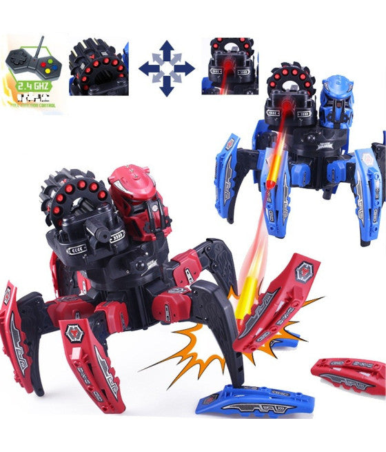 2.4GHZ DRAHTLOSER FERNGESTEUERTER ROBOTER RAUM SPINNE SPIELZEUG Q-9006